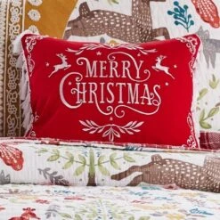 Folk Deer Merry Christmas Decorative Pillow White - Levtex Home 5 Folk Deer Merry Christmas Decorative Pillow White - Levtex Home -Levtex Home Sales GUEST 082315f6 d086 4f3c b92d 8893187e61f7