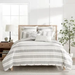 Monroe Stripe Grey Duvet Set - Levtex Home 14 Monroe Stripe Grey Duvet Set - Levtex Home -Levtex Home Sales GUEST 08da0e2a 8b71 4a69 8514 d2756992d897
