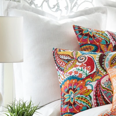 Rhapsody Euro Shams - Set Of 2 - White - Levtex Home 3 Rhapsody Euro Shams - Set Of 2 - White - Levtex Home