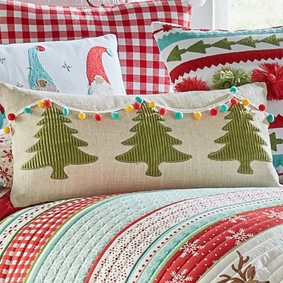 Let It Snow Holiday Decorative Pillow Beige - Levtex Home 3 Let It Snow Holiday Decorative Pillow Beige - Levtex Home