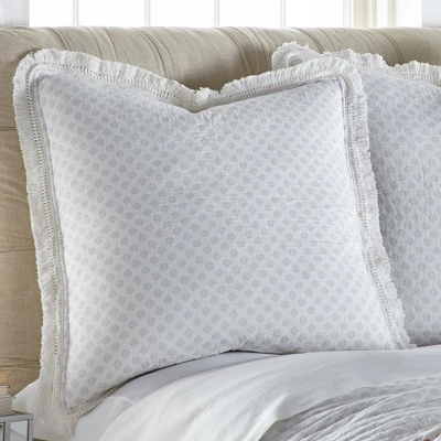 Pippa Floral Quilted Euro Sham - 2pk - Levtex Home 3 Pippa Floral Quilted Euro Sham - 2pk - Levtex Home