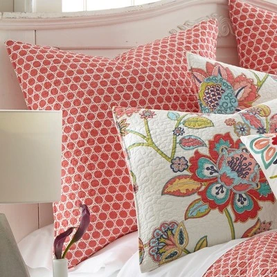 Clementine Spring Euro Sham 2pk- Levtex Home 3 Clementine Spring Euro Sham 2pk- Levtex Home