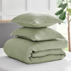 Mills Waffle Desert Sage Full/Queen Duvet Set - Levtex Home 9 Mills Waffle Desert Sage Full/Queen Duvet Set - Levtex Home -Levtex Home Sales GUEST 6236b62b e32e 4d96 a58f 71272ec90a62
