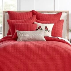 Mills Waffle Red Euro Sham Set Of 2- Levtex Home 5 Mills Waffle Red Euro Sham Set Of 2- Levtex Home -Levtex Home Sales GUEST 63de4848 0ee0 4fb7 afaf e45b30da3735