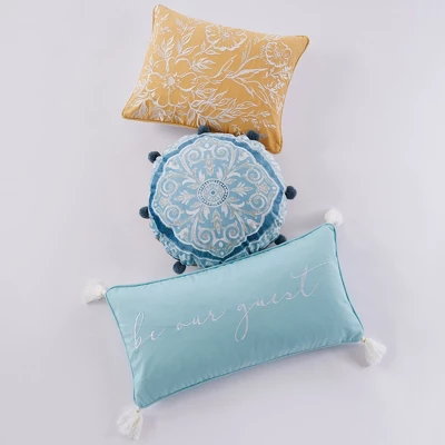 Alita Be Our Guest Decorative Pillow - Levtex Home 3 Alita Be Our Guest Decorative Pillow - Levtex Home