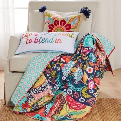 Jules Crewel Flower Decorative Pillow - Levtex Home 3 Jules Crewel Flower Decorative Pillow - Levtex Home