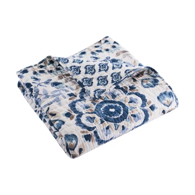 Lorrance Blue Quilted Throw - Levtex Home 5 Lorrance Blue Quilted Throw - Levtex Home - Image 3