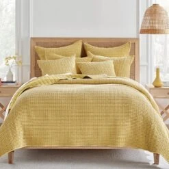 Mills Waffle Ochre Euro Sham Set Of 2- Levtex Home 7 Mills Waffle Ochre Euro Sham Set Of 2- Levtex Home -Levtex Home Sales GUEST 76bd820e 211c 4242 a3b7 2cb03db8066e