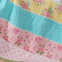 Vintage Garden Pink Throw - One Quilted Throw - Levtex Home 5 Vintage Garden Pink Throw - One Quilted Throw - Levtex Home -Levtex Home Sales GUEST 8342d2d5 8a5c 470a b42b 23715c88f54d