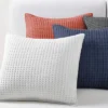Mills Waffle Navy Square Pillow - Levtex Home 1 Mills Waffle Navy Square Pillow - Levtex Home -Levtex Home Sales GUEST 9243c4f8 a8dd 49aa 9a0b 9420987b4956 1