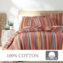 Uluru Stripe Quilt And Pillow Sham Set - Levtex Home 11 Uluru Stripe Quilt And Pillow Sham Set - Levtex Home -Levtex Home Sales GUEST a53e125c d6b2 4314 b750 a4af84b7e592