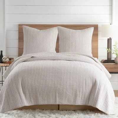 Tobago Stripe Taupe Euro Sham Set - Two Euro Shams - Levtex Home 3 Tobago Stripe Taupe Euro Sham Set - Two Euro Shams - Levtex Home