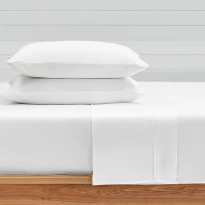 White Sateen Full 4pc Sheet Set - Levtex Home 2 White Sateen Full 4pc Sheet Set - Levtex Home