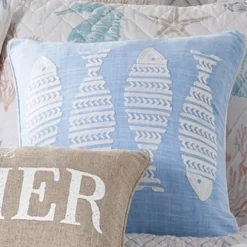 Blue Sea Fish Embroidered Decorative Pillow - Levtex Home 10 Blue Sea Fish Embroidered Decorative Pillow - Levtex Home -Levtex Home Sales GUEST b9a015ff 40dd 46c1 9832 fc8d8fcbf293