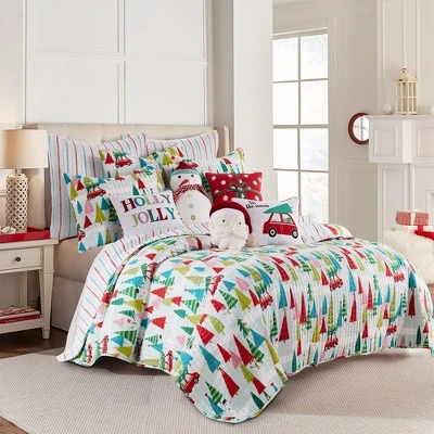 Merry & Bright Holiday Euro Sham Set - Two Euro Shams - Levtex Home 4 Merry & Bright Holiday Euro Sham Set - Two Euro Shams - Levtex Home - Image 2