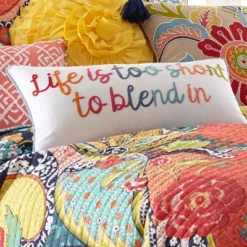 Jules Life Is Too Short Decorative Pillow - Levtex Home 6 Jules Life Is Too Short Decorative Pillow - Levtex Home -Levtex Home Sales GUEST beddaf3a 01f7 4889 9570 92e6ca0a99b5