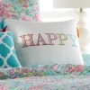 Karola Happy Decorative Pillow - Levtex Home 1 Karola Happy Decorative Pillow - Levtex Home -Levtex Home Sales GUEST c67be735 601b 4746 a92d 00790105a34f