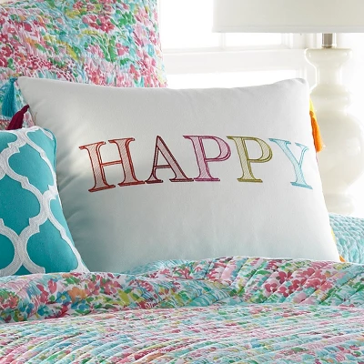 Karola Happy Decorative Pillow - Levtex Home 3 Karola Happy Decorative Pillow - Levtex Home