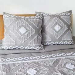 Harleson Grey - Euro Sham - Grey, Cream & White - Levtex Home