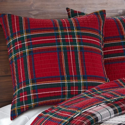 Spencer Plaid Euro Sham Set Of 2 - Levtex Home 3 Spencer Plaid Euro Sham Set Of 2 - Levtex Home