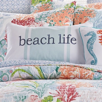 Sunset Bay Beach Life Decorative Pillow - Levtex Home 3 Sunset Bay Beach Life Decorative Pillow - Levtex Home