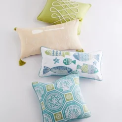Ocean Springs Embroidered Fish Decorative Pillow - Levtex Home 8 Ocean Springs Embroidered Fish Decorative Pillow - Levtex Home -Levtex Home Sales GUEST d64809c8 f0ed 4b2c 831d 2660ce68053a