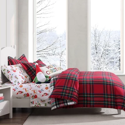 Spencer Plaid Flannel Duvet Cover Set - Levtex Home 4 Spencer Plaid Flannel Duvet Cover Set - Levtex Home - Image 2