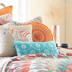 Mirage Green Woven Decorative Pillow - Levtex Home -Levtex Home Sales GUEST deb63563 a25c 4805 98dc 842347cafff0