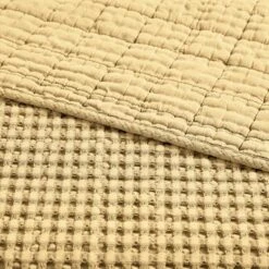 Mills Waffle Ochre Quilted Throw- Levtex Home 8 Mills Waffle Ochre Quilted Throw- Levtex Home -Levtex Home Sales GUEST e9a510b5 a7b9 4511 953e 0e0d12c17698