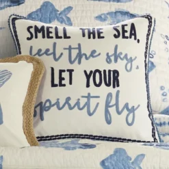 Pataya Script Decorative Pillow Blue - Levtex Home -Levtex Home Sales GUEST f174cf2d a7f6 4374 8206 d8461ea24104