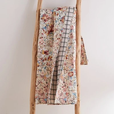 Leonora Pink Quilted Throw - Levtex Home 4 Leonora Pink Quilted Throw - Levtex Home - Image 2